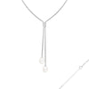 Rhodium-plated sterling silver necklace