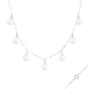 Rhodium-plated sterling silver necklace