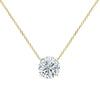 RhythmRocks 14K Gold Lab Grown Round Diamond Floating Solitaire Necklace 0.50 ct. tw. (E-F VS-SI)