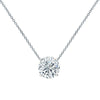 RhythmRocks 14K Gold Lab Grown Round Diamond Floating Solitaire Necklace 0.50 ct. tw. (E-F VS-SI)