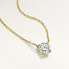 RhythmRocks 14K Gold Lab Grown Round Diamond Floating Solitaire Necklace 0.50 ct. tw. (E-F VS-SI)