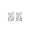 RhythmRocks 14k Gold Lab Grown Emerald-Cut Diamond Stud Earrings 0.25 ct. tw. 4-Prong Screw-Back (E-F VS)