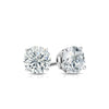 RhythmRocks 14k Gold Lab Grown Round Diamond Stud Earrings 0.25 ct. tw. 4-Prong Push-Back (E-F VS)