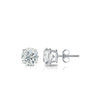 RhythmRocks 14k Gold Lab Grown Round Diamond Stud Earrings 0.25 ct. tw. 4-Prong Push-Back (E-F VS)