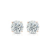 RhythmRocks 14k Gold Lab Grown Round Diamond Stud Earrings 0.33 ct. tw. 4-Prong Push-Back (E-F VS)