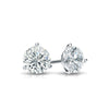 RhythmRocks 14k Gold Lab Grown Round Diamond Stud Earrings 1.00 ct. tw. 3-Prong Martini Push-Back (E-F VS)