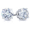 RhythmRocks Sterling Silver Moissanite Stud Earrings 1.00 ct. tw. 4-Prong Push-Back