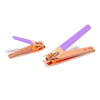 Rose Gold 2-Piece Nail Clipper Set