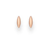 Rose Goldtone Plated Sterling Silver Oval Stud Earrings