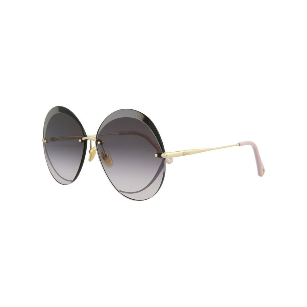 Chloé Round-Frame Metal Sunglasses - One Size