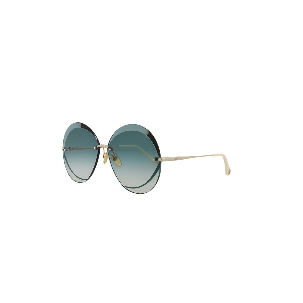 Chloé Round-Frame Metal Sunglasses - One Size