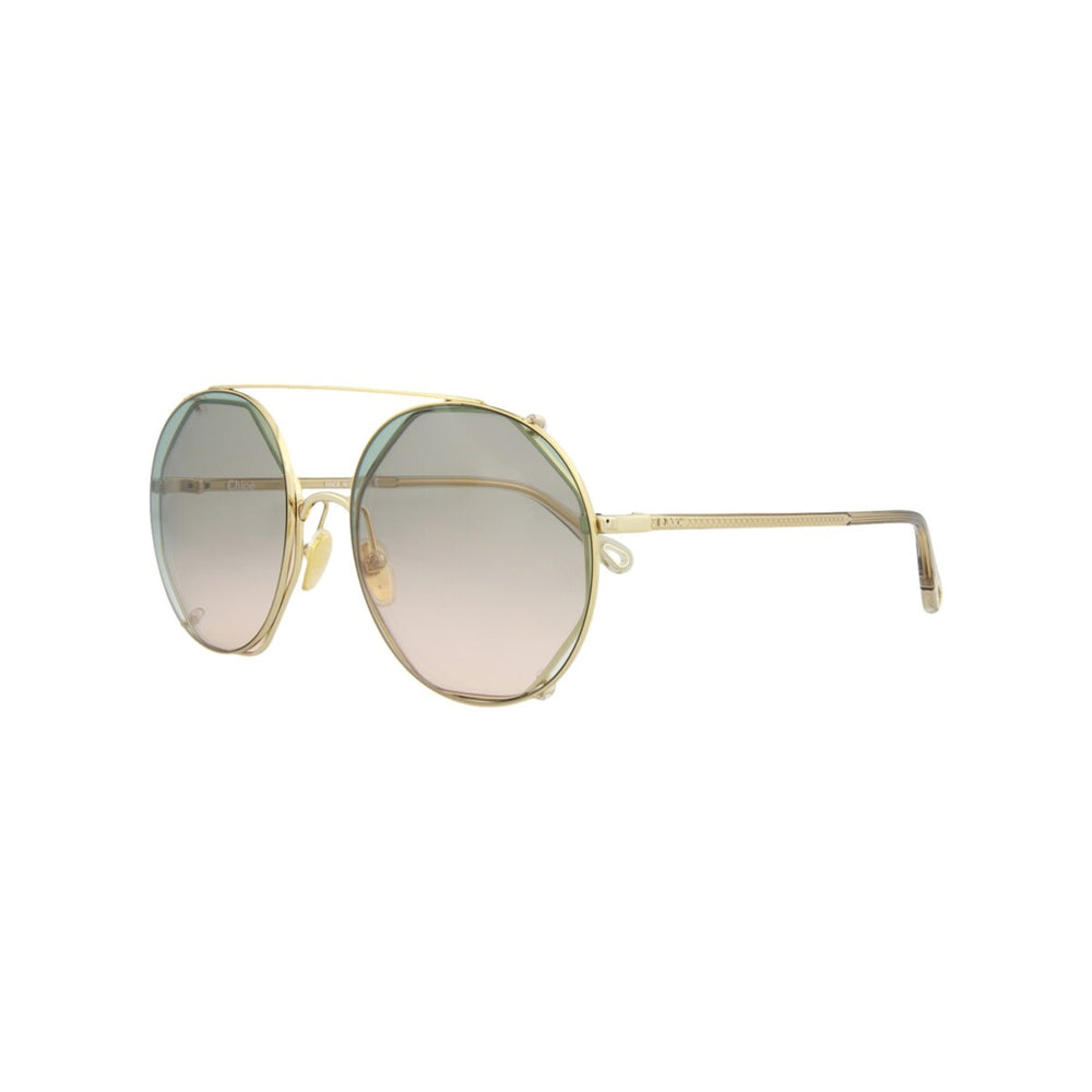 Round-Frame Metal Sunglasses - One Size