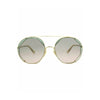 Round-Frame Metal Sunglasses - One Size