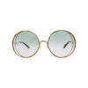 Round-Frame Metal Sunglasses - One Size