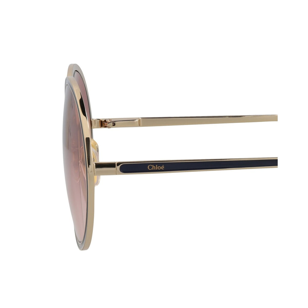 Chloé Round-Frame Metal Sunglasses - One Size