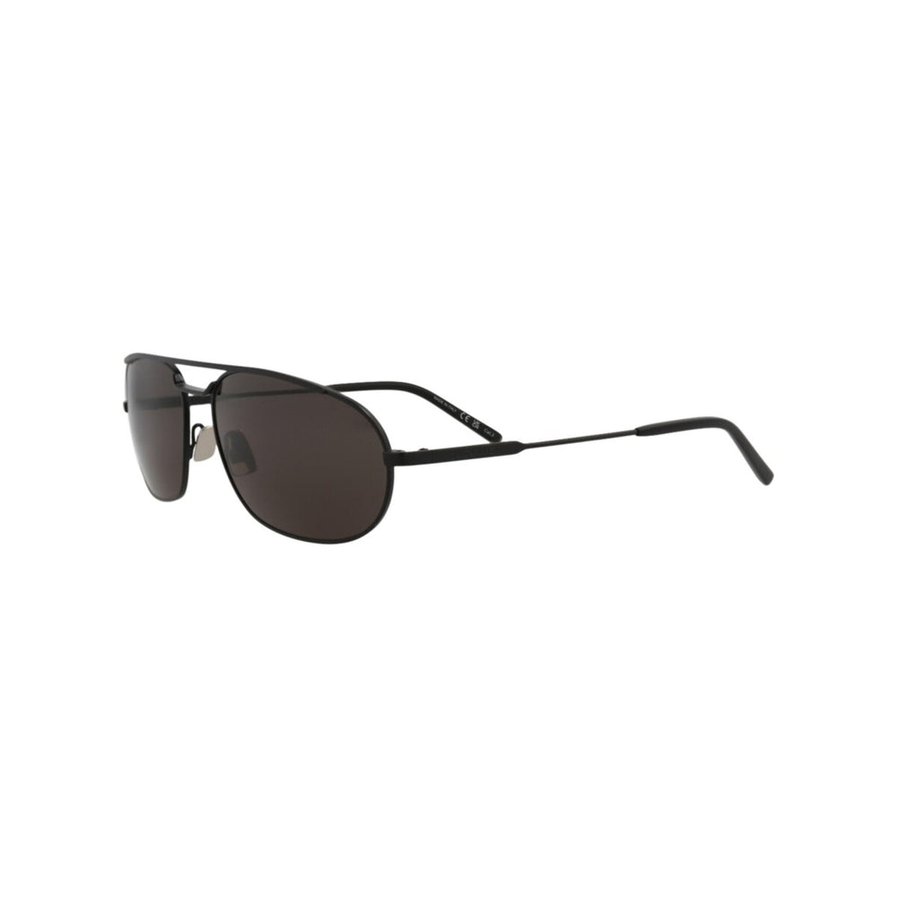 Saint Laurent Round-Frame Metal Sunglasses - Black - One Size