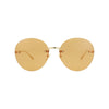 Gucci Round-Frame Metal Sunglasses - One Size