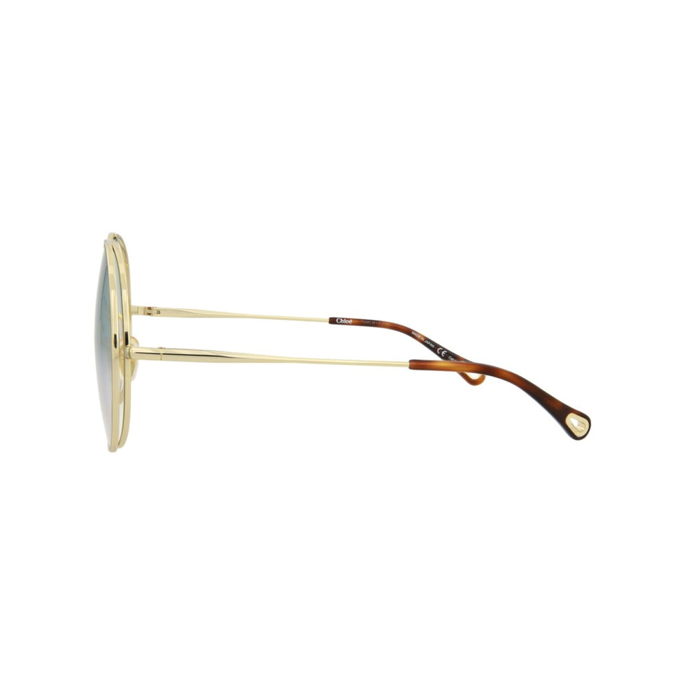 Round-Frame Metal Sunglasses - One Size