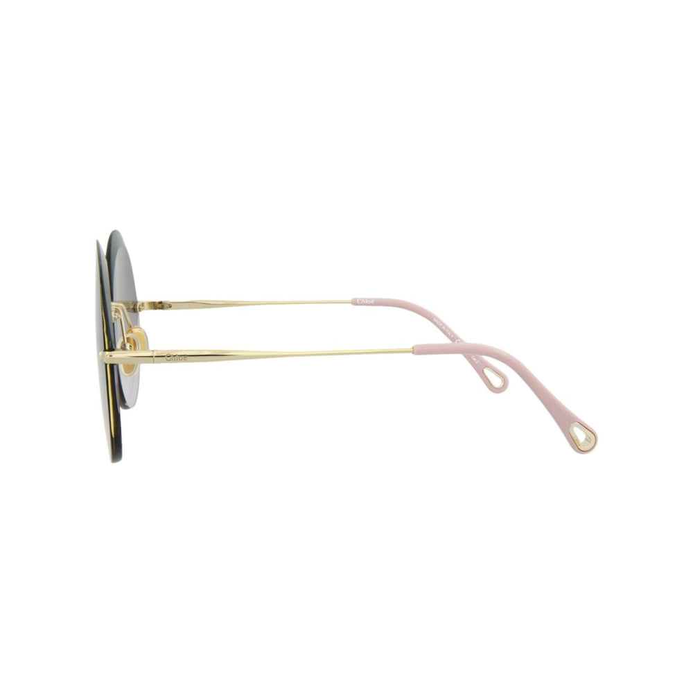 Chloé Round-Frame Metal Sunglasses - One Size