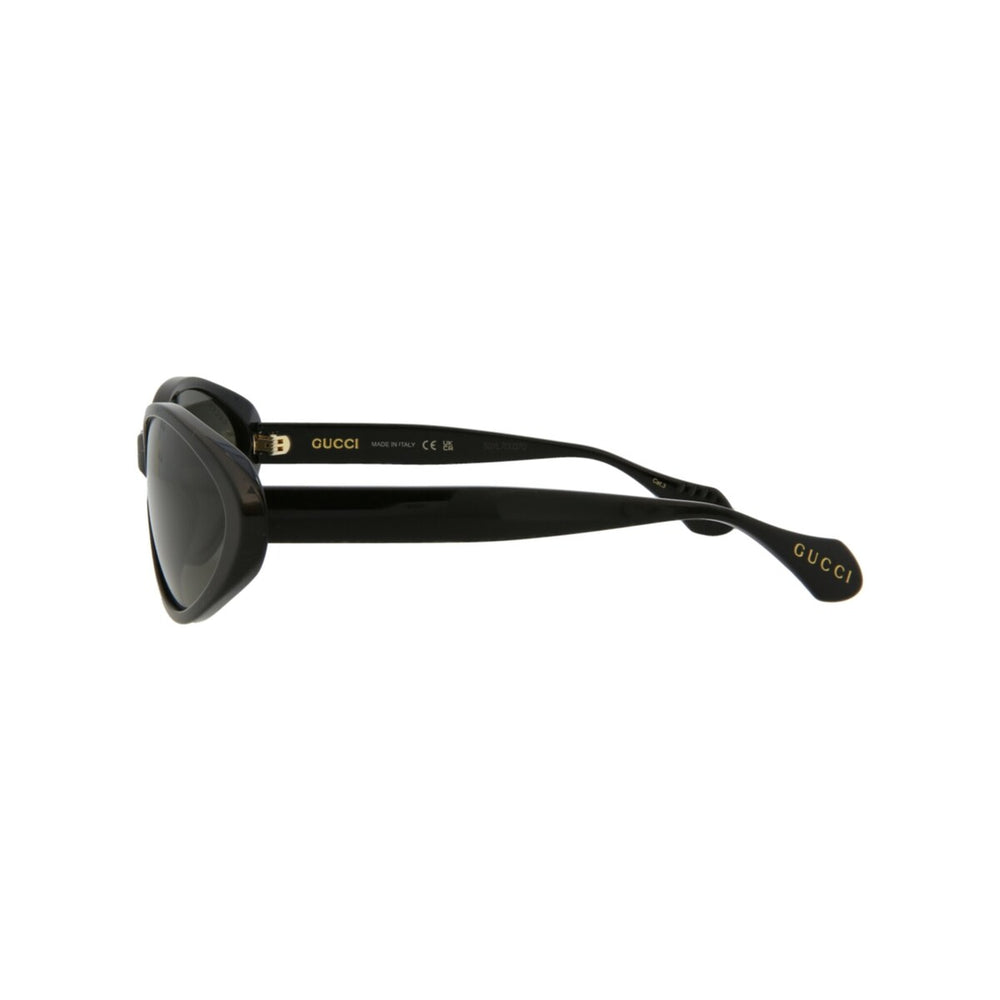 Gucci Round-Frame Recycled Acetate Sunglasses - Black - One Size