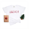 Row Of Christmas Trees Garment Dyed Tee