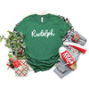 Rudolph Bold Cursive Short Sleeve Crewnneck Tee