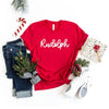 Rudolph Bold Cursive Short Sleeve Crewnneck Tee