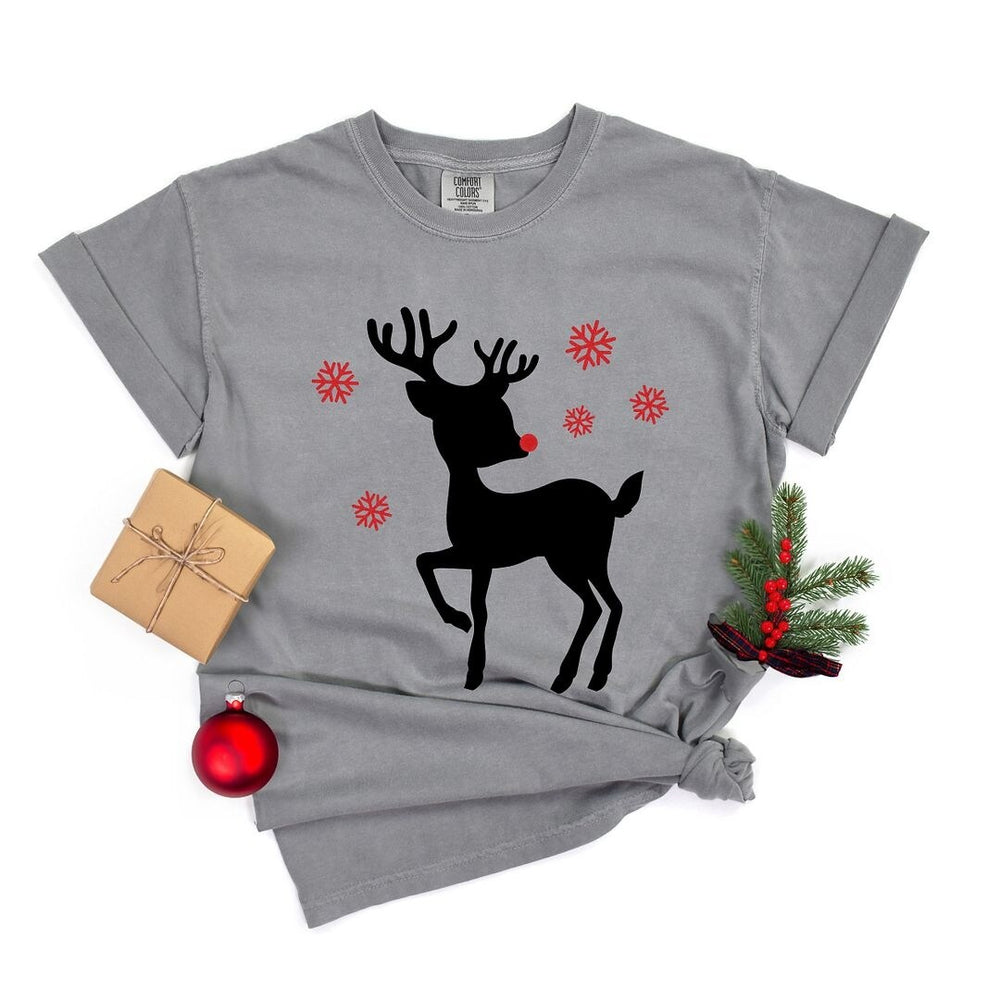 Rudolph Reindeer Garment Dyed Tee