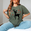 Rudolph Reindeer Garment Dyed Tee