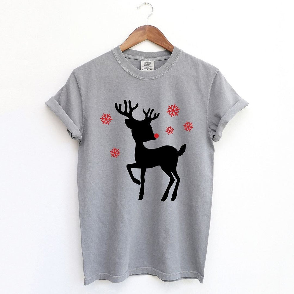 Rudolph Reindeer Garment Dyed Tee