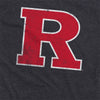 Rutgers University Simple Distressed Logo Unisex Adult Heathered Premium T Shirt