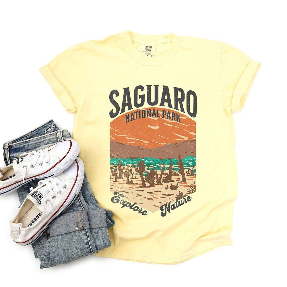 Saguaro National Park Explore More Garment Dyed Tee