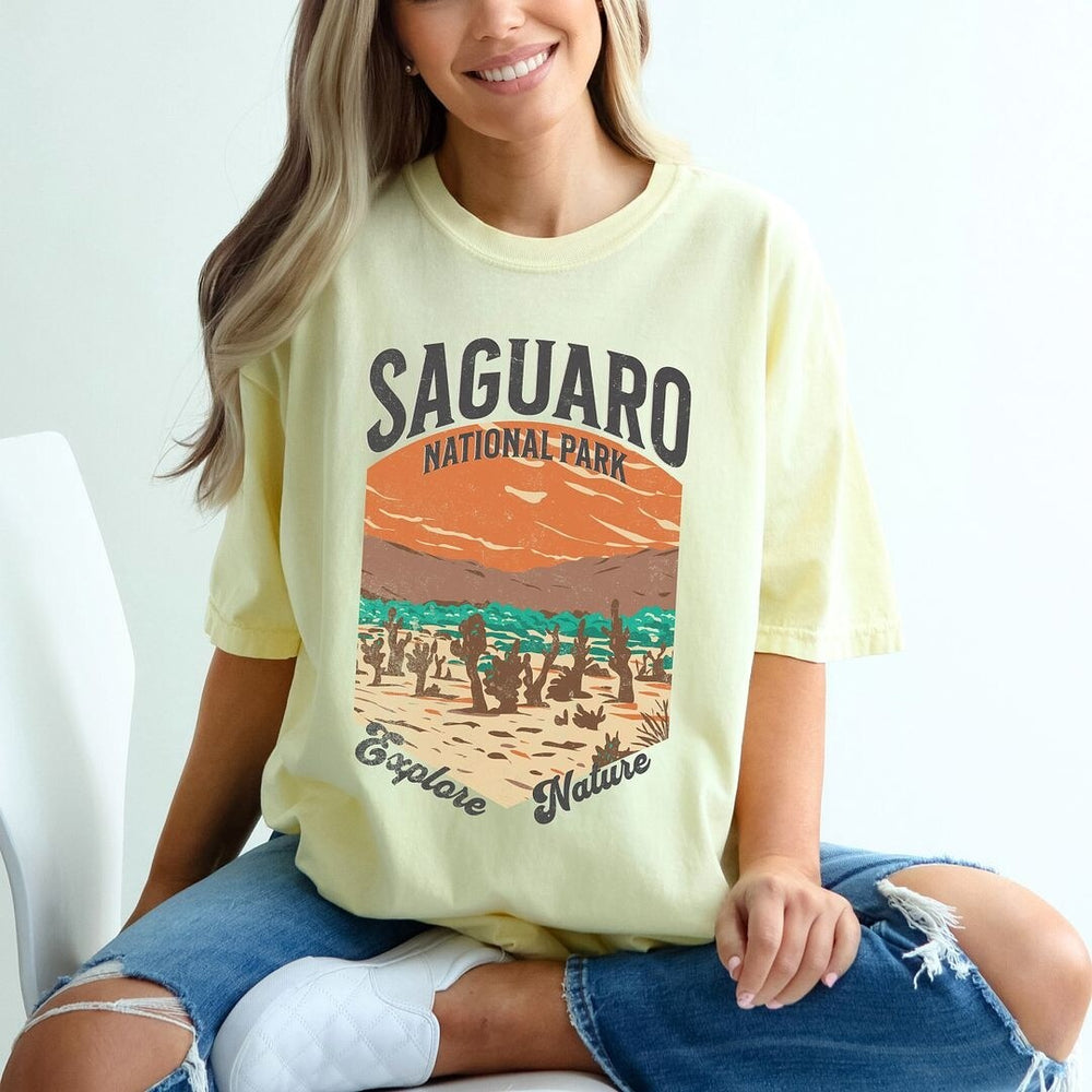 Saguaro National Park Explore More Garment Dyed Tee