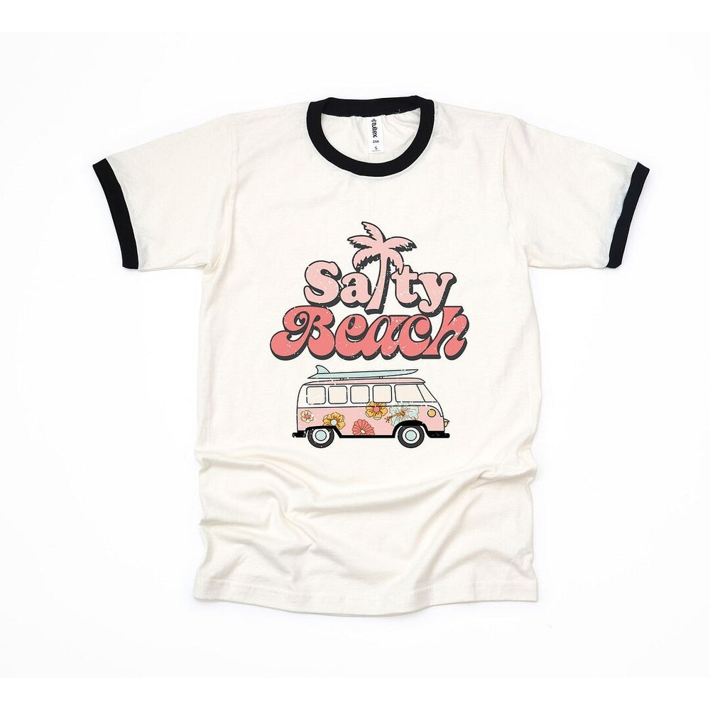 Salty Beach Van Ringer Tee