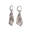 Sand Mix Swarovski Crystal Mesh Drop Earrings - Sand Mix