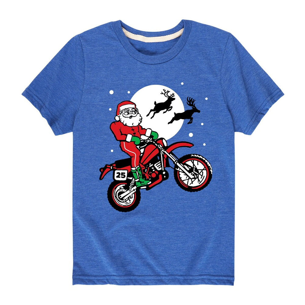 Santa Dirt Bike