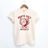 Santa North Pole University Garment Dyed Tee