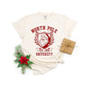 Santa North Pole University Garment Dyed Tee