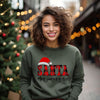 Santa Stop Judging Me Plaid Graphic Sweatshirt