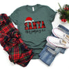 Santa Stop Judging Me Plaid Short Sleeve Tee