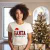 Santa Stop Judging Me Plaid Short Sleeve Tee