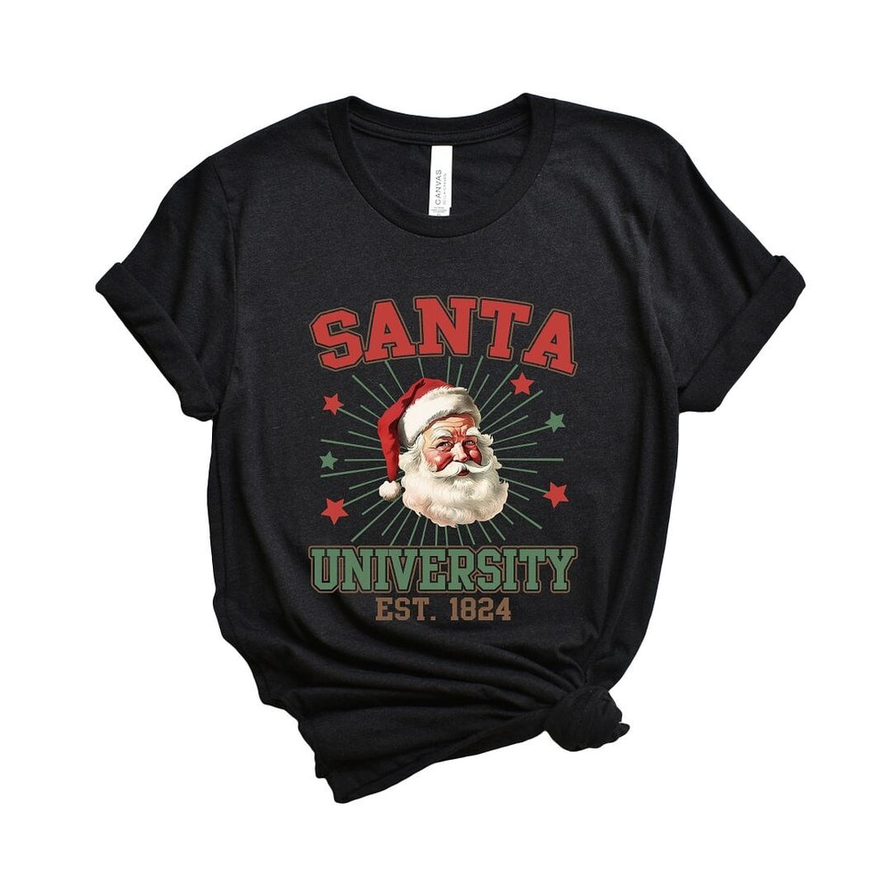 Santa University Stars Short Sleeve Crewnneck Tee