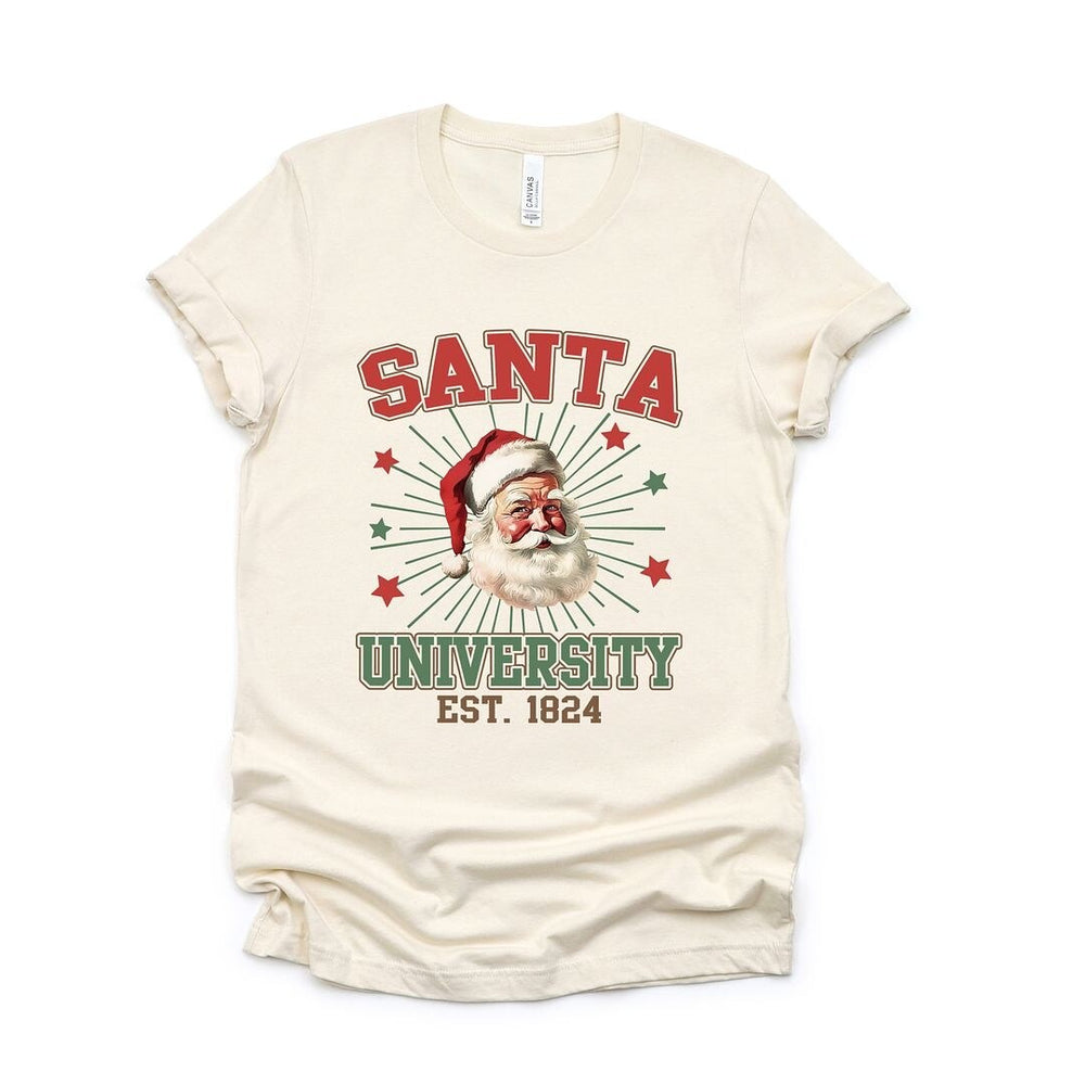 Santa University Stars Short Sleeve Crewnneck Tee