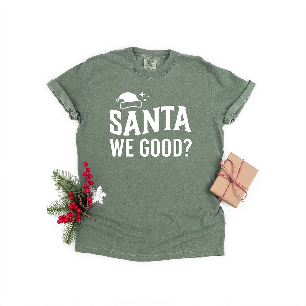 Santa We Good Garment Dyed Tee