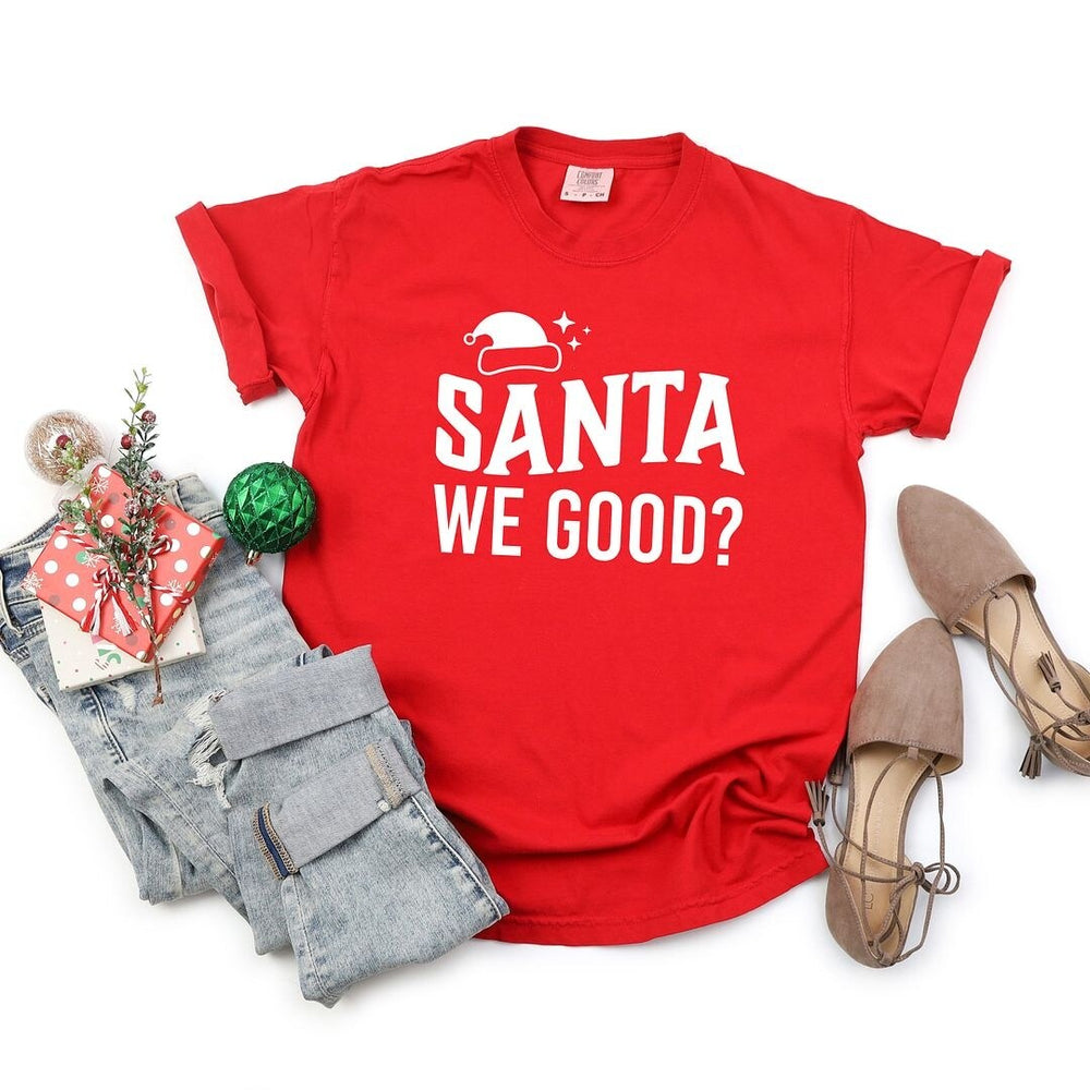 Santa We Good Garment Dyed Tee