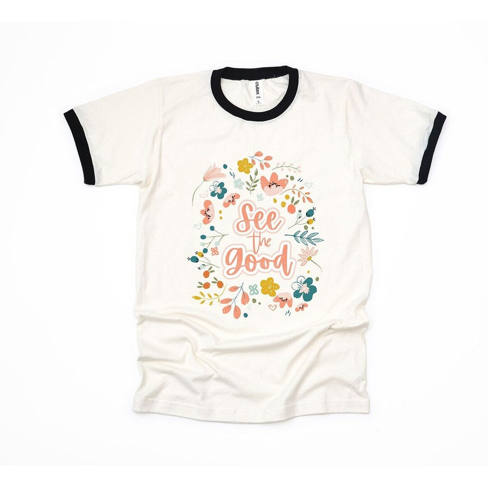 See The Good Floral Ringer Tee