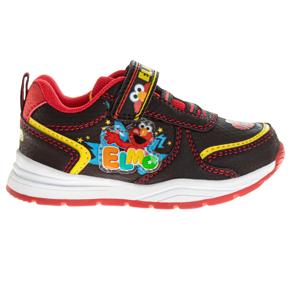 Sesame Street Kids Elmo Hook and Loop Fashion Sneaker. Toddler Little Kids