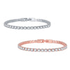 Set of Two Tennis Bracelet with Cubic Zirconia