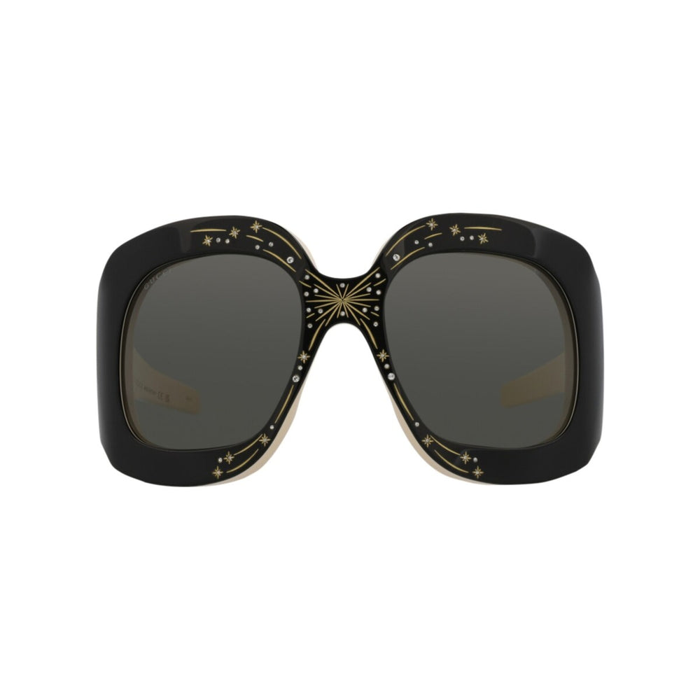 Gucci Shield-Frame Acetate Sunglasses - Black - One Size