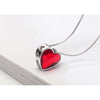 Siam Swarovski Crystal Heart Pendant Necklace - White